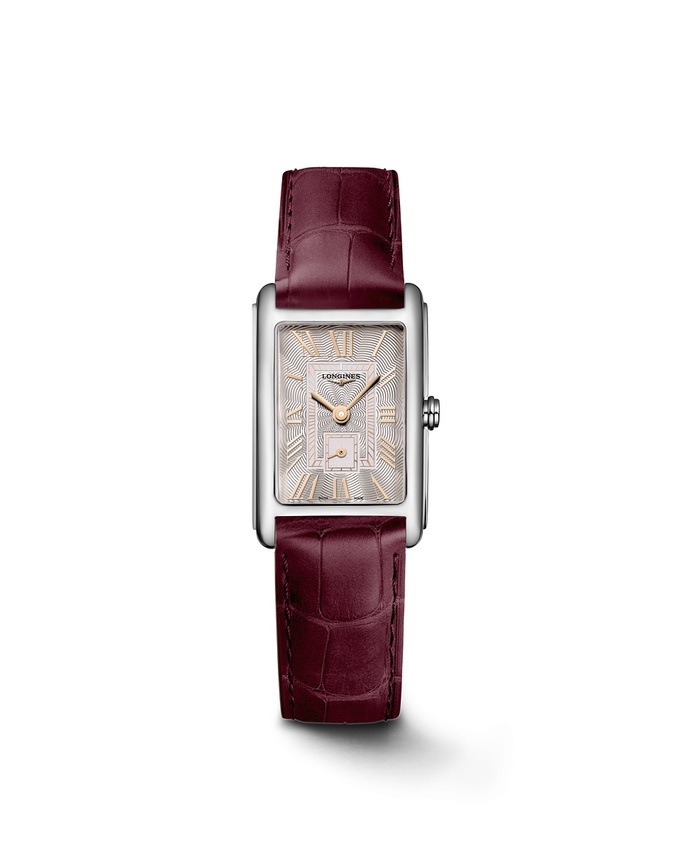 Longines L5.255.4.28.2 : DolceVita 20.8 Quartz Stainless Steel / Ivory Rose - Roman