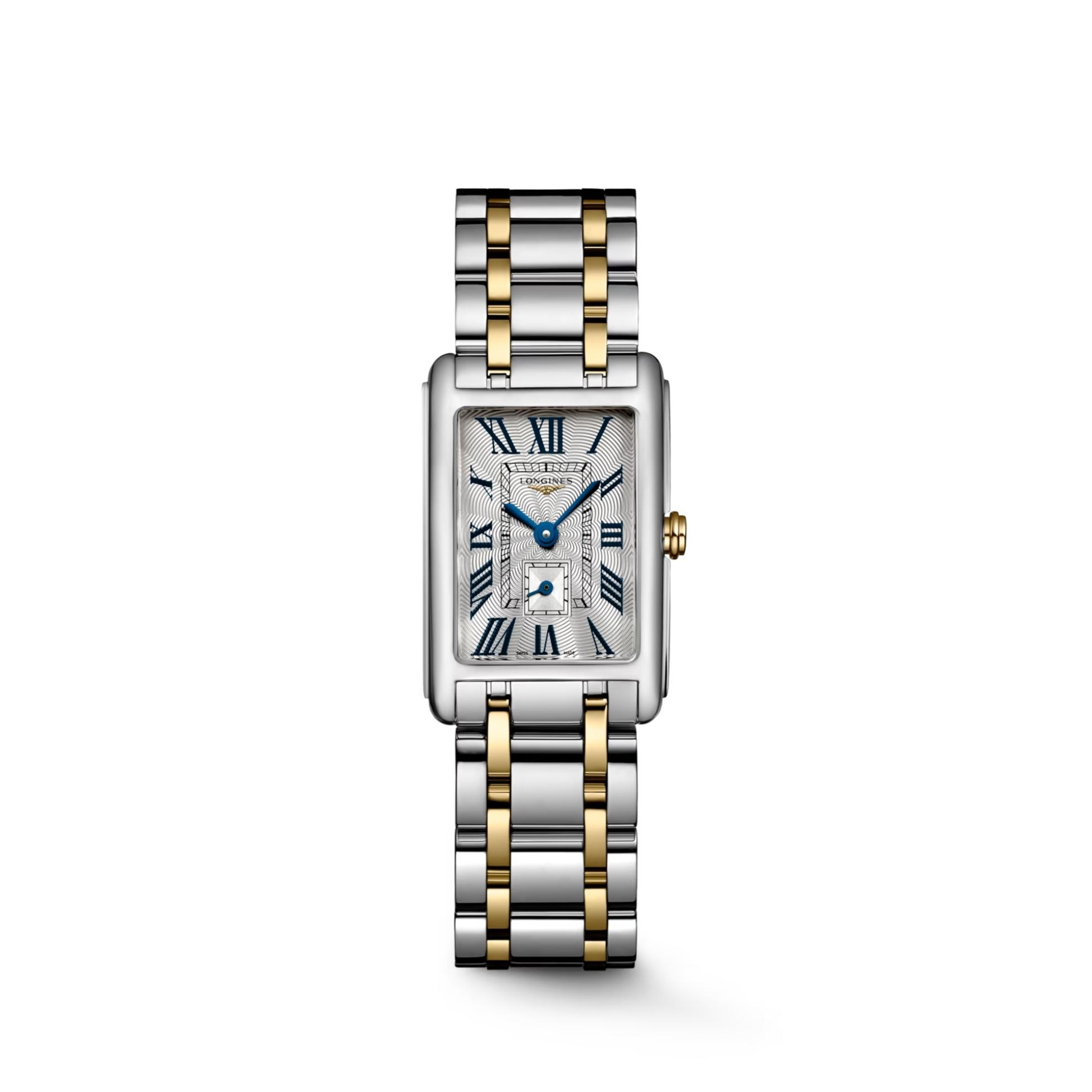 Longines L5.255.5.70.7 : DolceVita 20.5 Quartz Stainless Steel - Yellow Gold / Silver - Roman / Bracelet