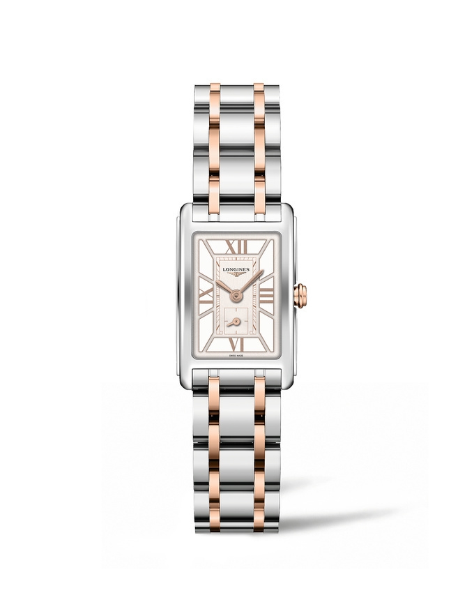 Longines L5.255.5.75.7 : DolceVita 20.8 Quartz Stainless Steel - Pink Gold / Two-Tone Roman / Roman
