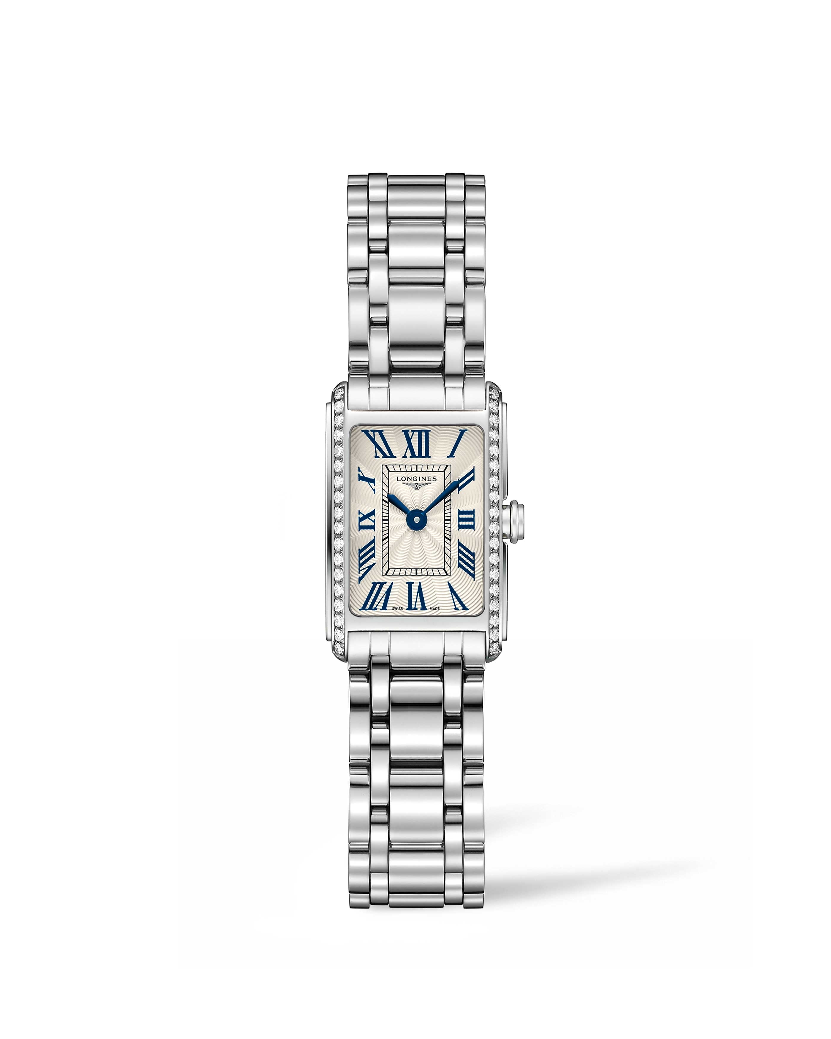 Longines L5.258.0.71.6 : DolceVita 17.4 Quartz Stainless Steel / Diamond / Silver / Bracelet