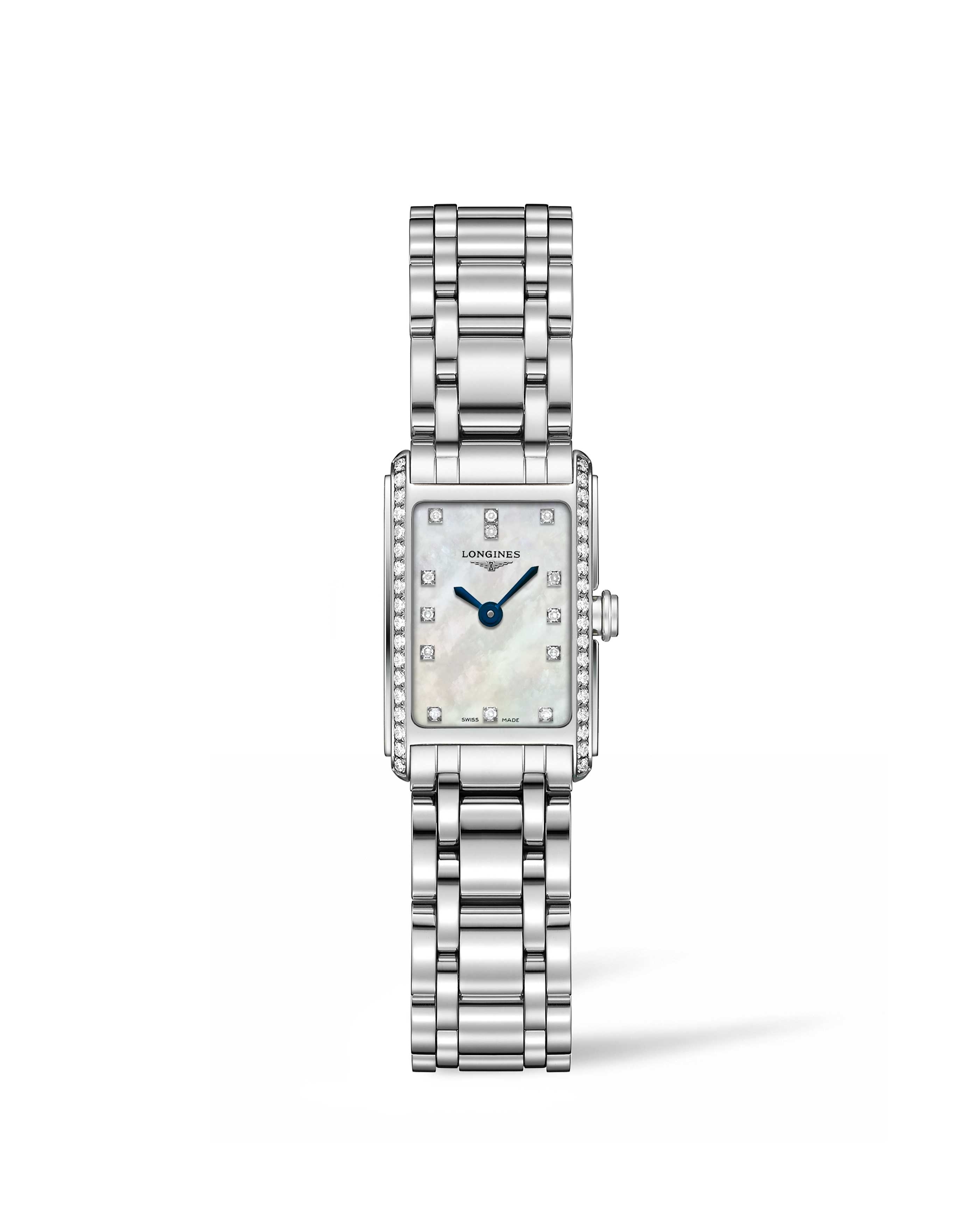Longines L5.258.0.87.6 : DolceVita 17.4 Quartz Stainless Steel / Diamond / MOP / Bracelet