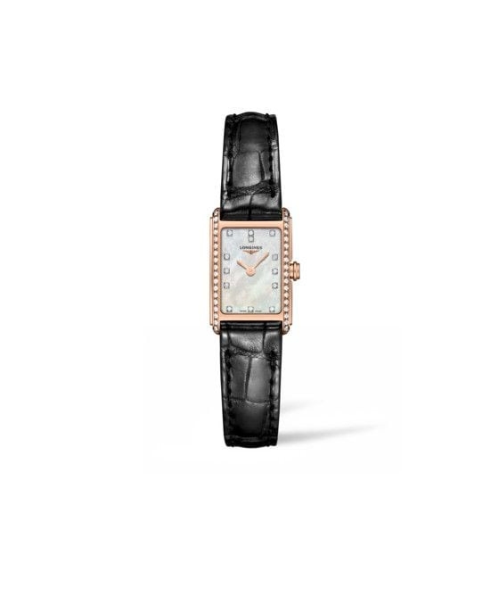 Longines L5.258.9.87.0 : DolceVita 17.7 Quartz Pink Gold - Diamond / MOP