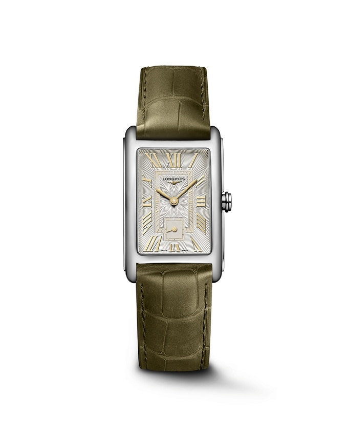 Longines L5.512.4.08.2 : DolceVita 23 Quartz Stainless Steel / Ivory Gilt - Roman