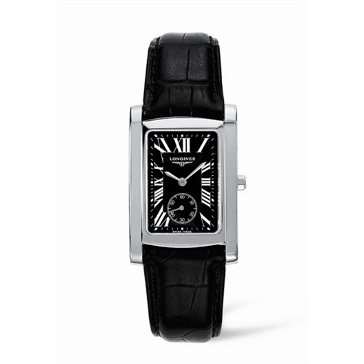 Longines L5.655.4.79.2 : DolceVita 26 Quartz Stainless Steel Black Roman