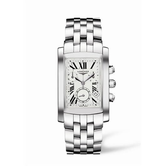 Longines L5.656.4.71.6 : DolceVita 28 Quartz Chronograph Stainless Steel Roman