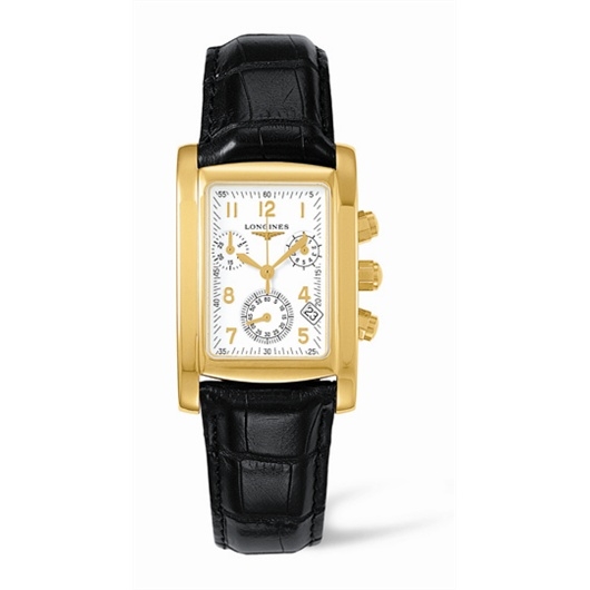 Longines L5.656.6.13.3 : DolceVita 28 Quartz Chronograph Gold