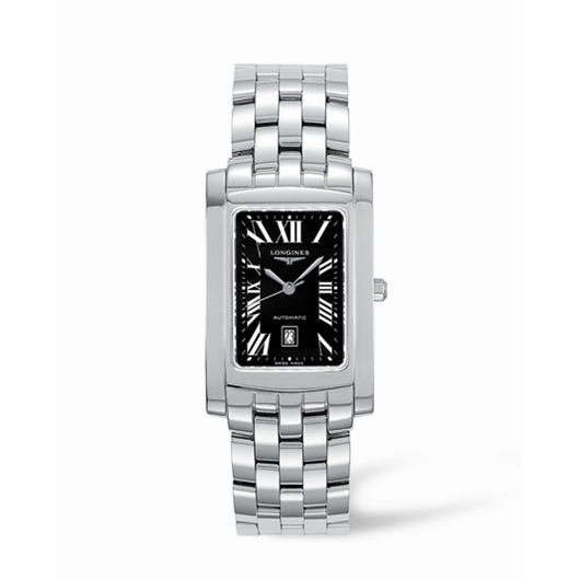 Longines L5.657.4.79.6 : DolceVita 26 Automatic Stainless Steel Black Roman