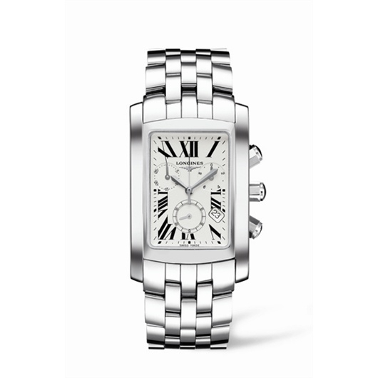 Longines L5.680.4.71.6 : DolceVita 30 Quartz Chronograph Stainless Steel Roman