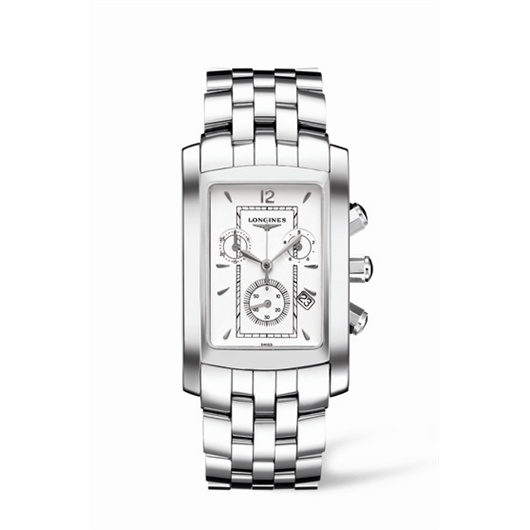 Longines L5.680.4.73.6 : DolceVita 30 Quartz Chronograph Stainless Steel