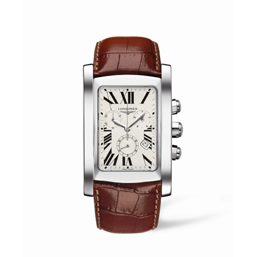 Longines L5.687.4.71.4 : DolceVita XL Chronograph Stainless Steel Roman