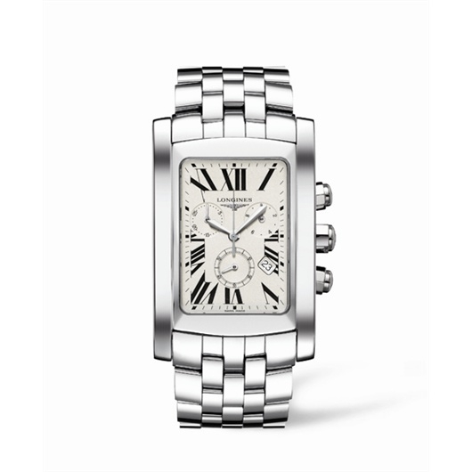Longines L5.687.4.71.6 : DolceVita XL Chronograph Stainless Steel Roman