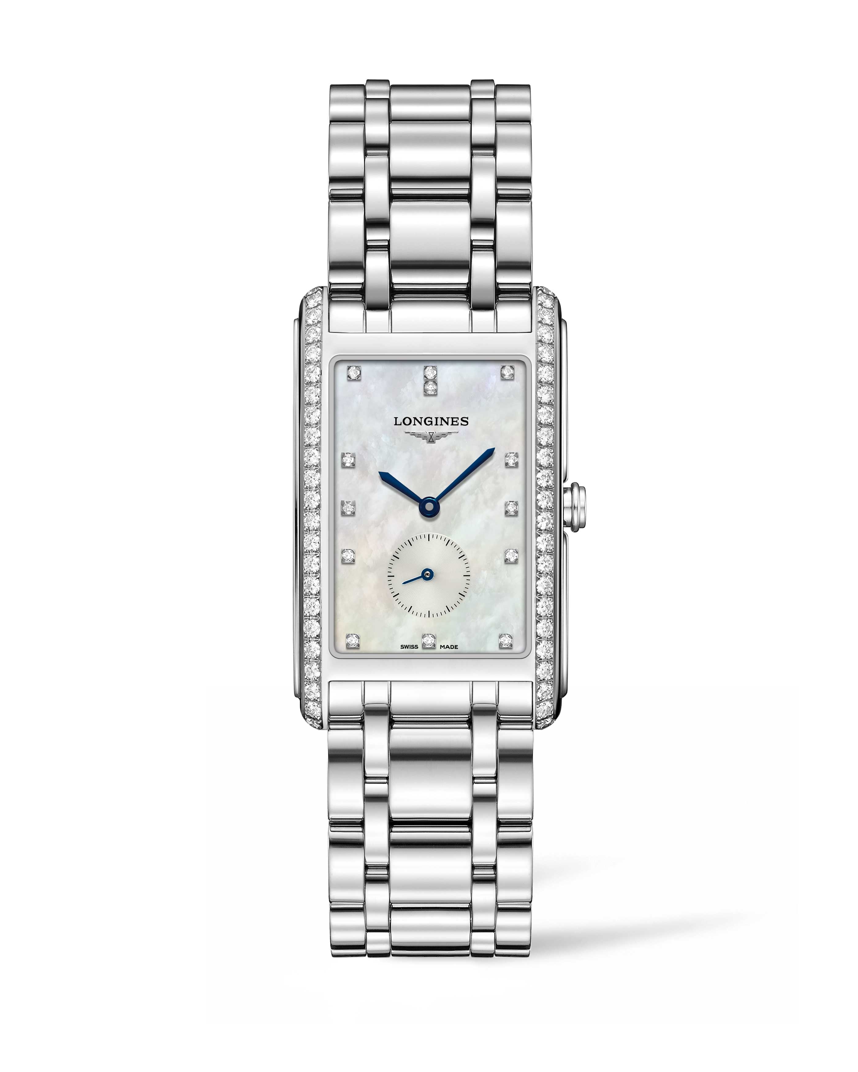 Longines L5.755.0.87.6 : DolceVita 25.8 Quartz Stainless Steel / Diamond / MOP / Bracelet
