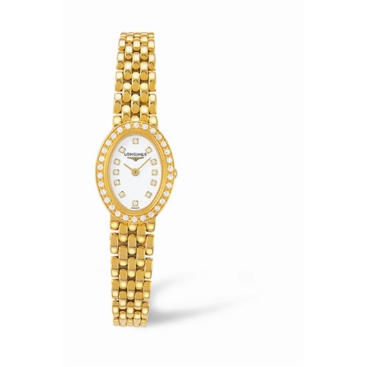 Longines L6.110.7.27.6 : Prestige Gold 15 Oval Diamond