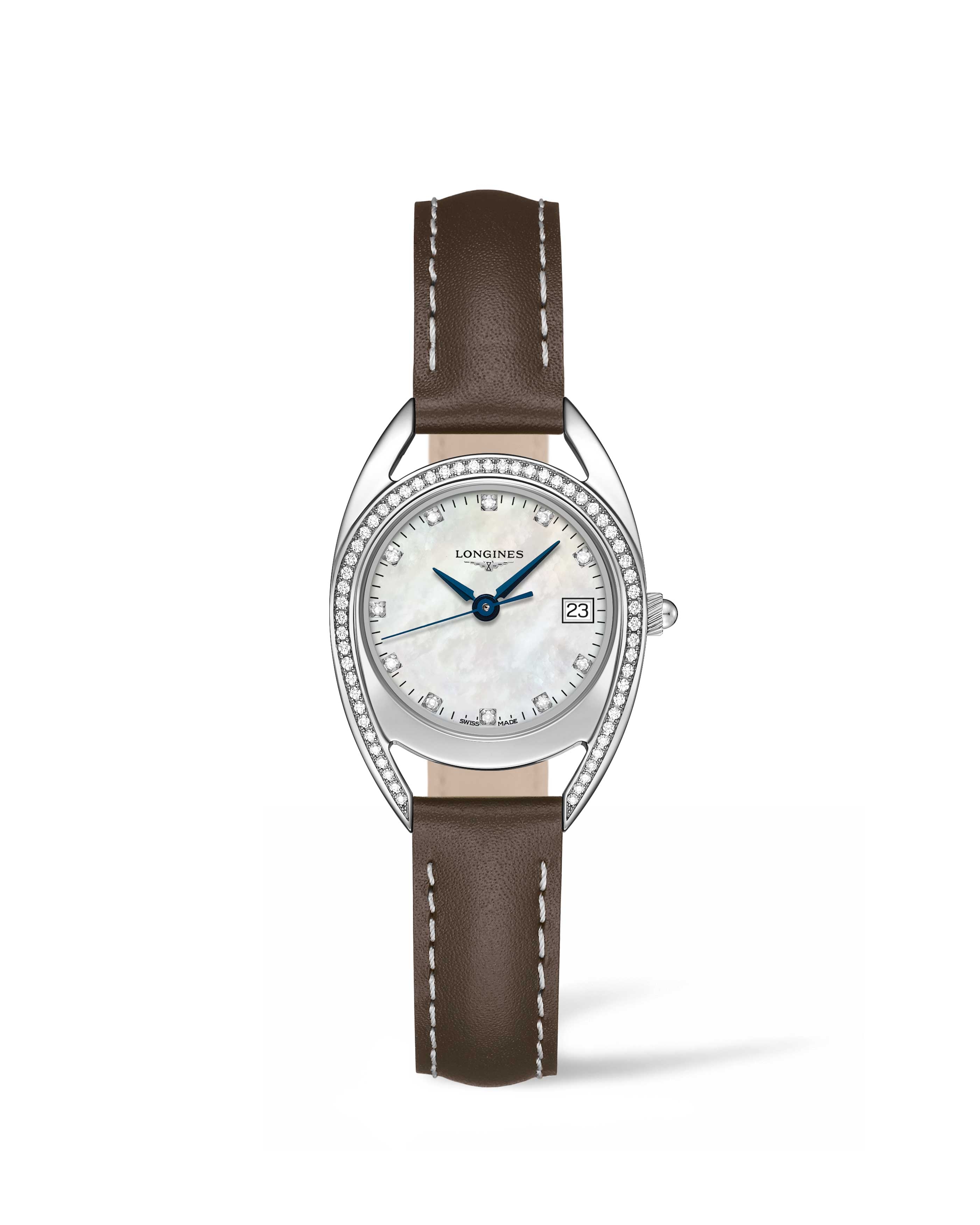 Longines L6.136.0.87.2 : Equestrian Horseshoe 26 Diamond / MOP