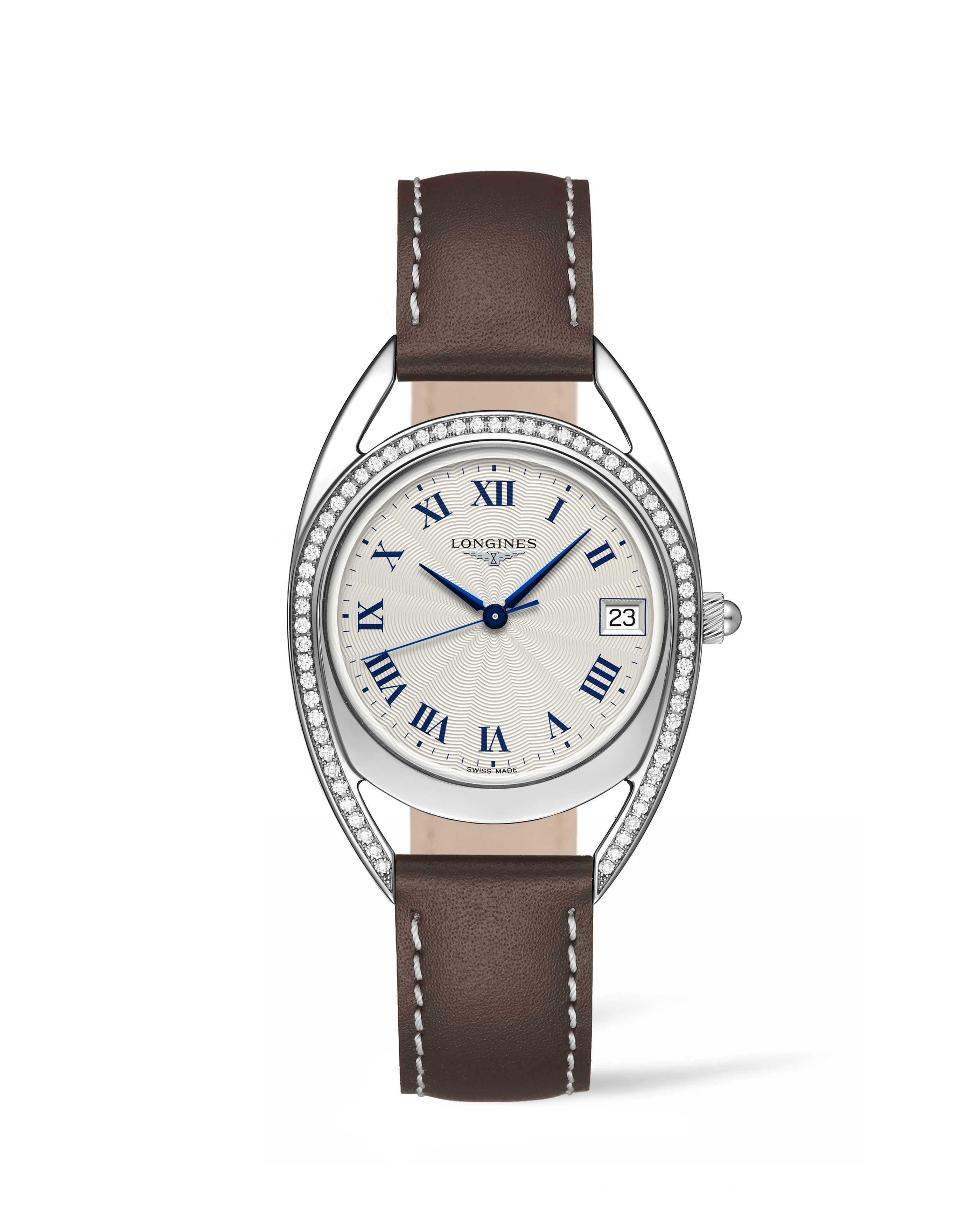 Longines L6.138.0.71.2 : Equestrian Horseshoe 34 Diamond / Roman
