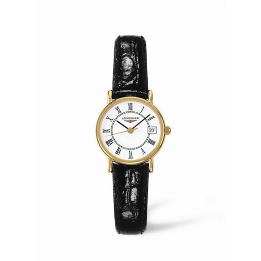Longines L7.490.6.11.2 : Presence 23.5 Quartz Gold Roman