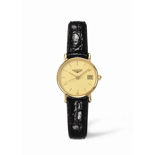 Longines L7.490.6.32.2 : Presence 23.5 Quartz Gold Yellow Stick