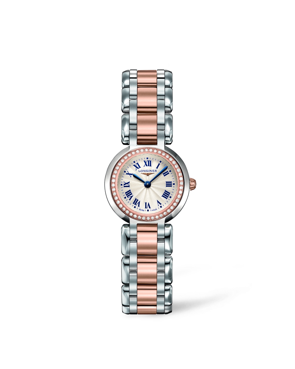 Longines L8.109.5.79.6 : PrimaLuna Quartz 23 Two Tone Pink Diamond