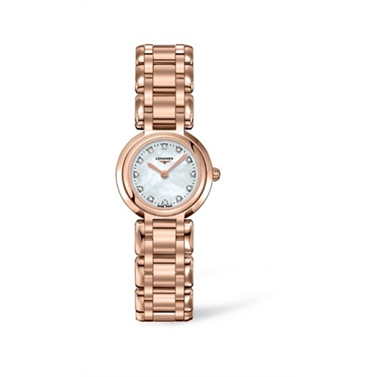 Longines L8.109.8.87.6 : PrimaLuna Quartz 23 Pink Gold MOP