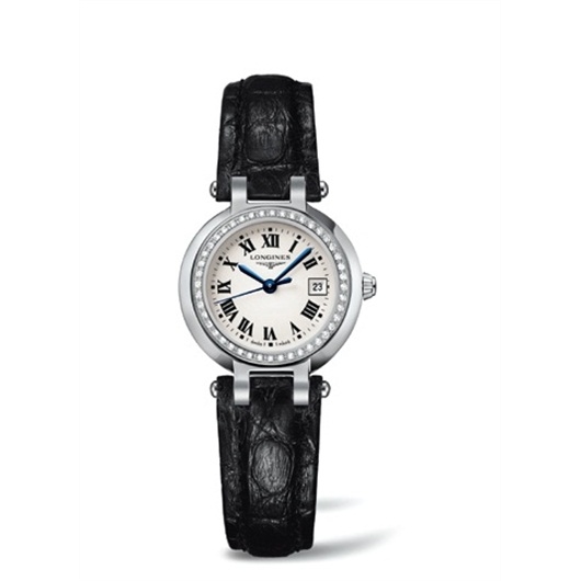 Longines L8.110.0.71.2 : PrimaLuna Quartz 26.5 Stainless Steel / Diamond / Silver - Roman