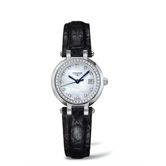 Longines L8.110.0.87.2 : PrimaLuna Quartz 26.5 Stainless Steel / Diamond / MOP