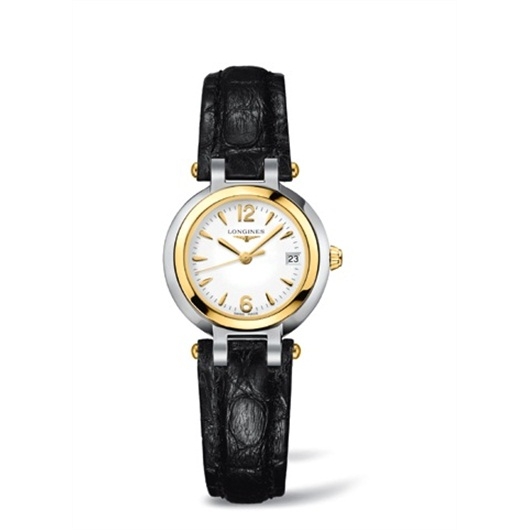 Longines L8.110.5.90.2 : PrimaLuna Quartz 26.5 Stainless Steel / Yellow Gold / White