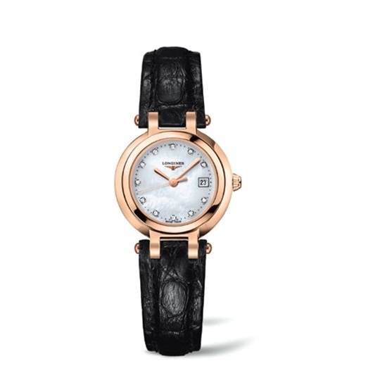 Longines L8.110.8.87.2 : PrimaLuna Quartz 26.5 Pink Gold / MOP