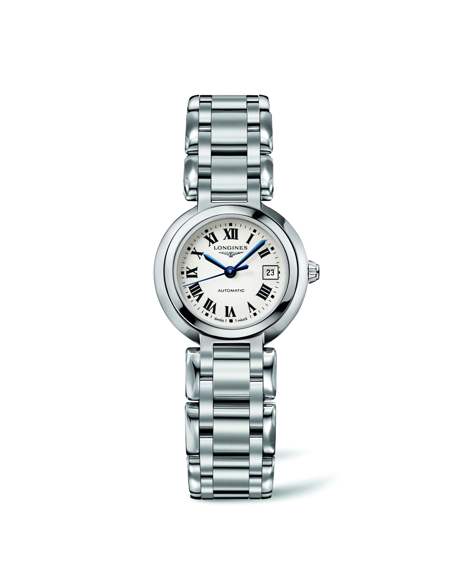 Longines L8.111.4.71.6 : PrimaLuna Automatic 26.5 Stainless Steel / Silver - Roman / Bracelet