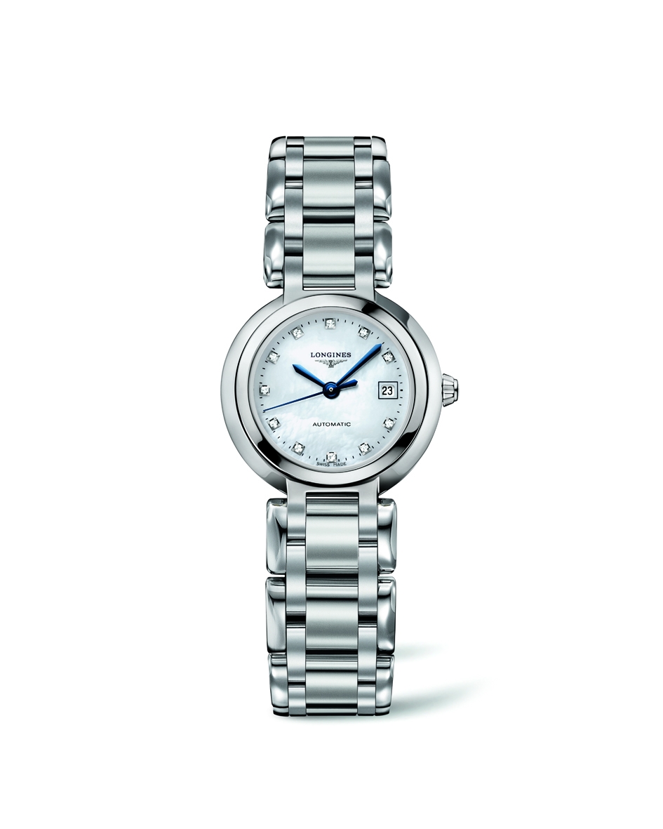 Longines L8.111.4.87.6 : PrimaLuna Automatic 26.5 Stainless Steel / MOP / Bracelet