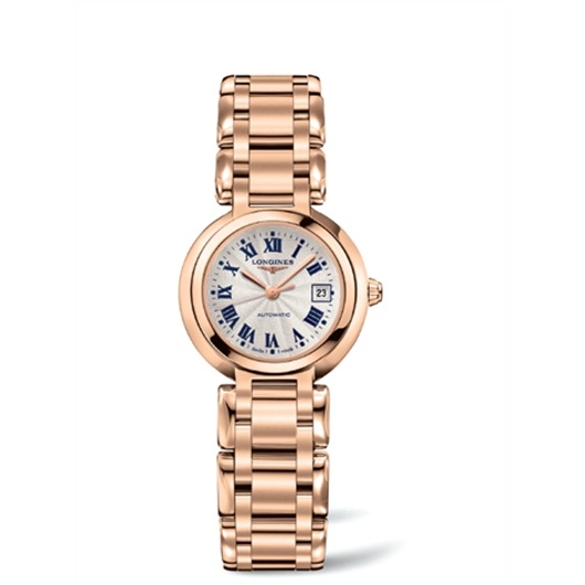 Longines L8.111.8.78.6 : PrimaLuna Automatic 26.5 Pink Gold
