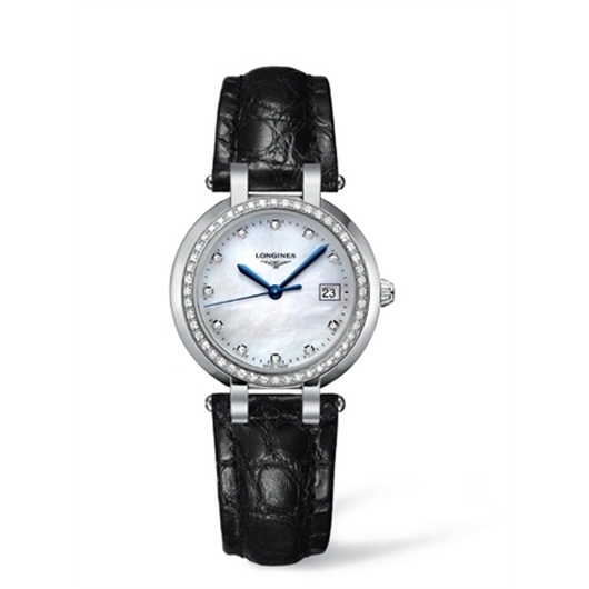 Longines L8.112.0.87.2 : PrimaLuna Quartz 30 Stainless Steel / Diamond / MOP