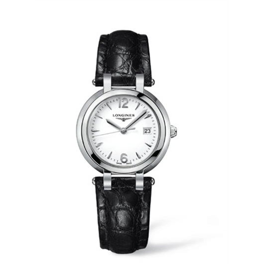 Longines L8.112.4.16.2 : PrimaLuna Quartz 30 Stainless Steel / White