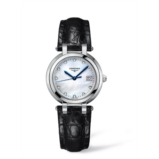 Longines L8.112.4.87.2 : PrimaLuna Quartz 30 Stainless Steel / MOP