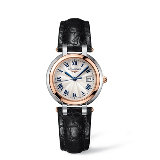 Longines L8.112.5.78.2 : PrimaLuna Quartz 30 Stainless Steel / Pink Gold / Silver - Roman