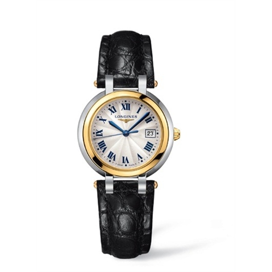 Longines L8.112.5.91.2 : PrimaLuna Quartz 30 Stainless Steel / Yellow Gold / Silver - Roman