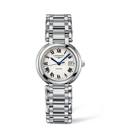 Longines L8.113.4.71.6 : PrimaLuna Automatic 30 Stainless Steel / Silver - Roman / Bracelet