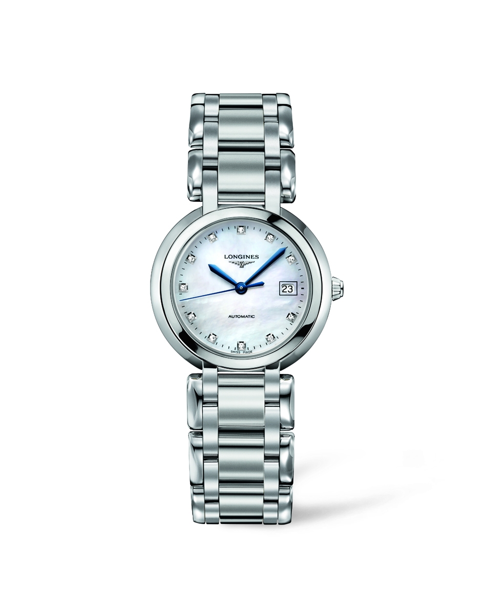 Longines L8.113.4.87.6 : PrimaLuna Automatic 30 Stainless Steel / MOP / Bracelet