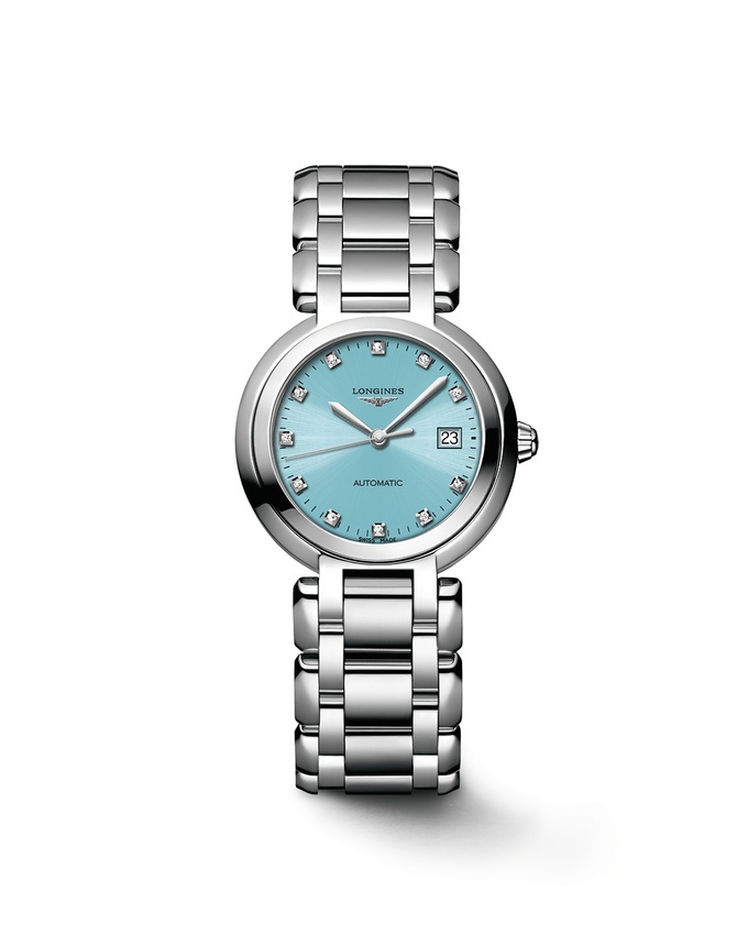 Longines L8.113.4.90.6 : PrimaLuna Automatic 30 Stainless Steel / Blue / Bracelet