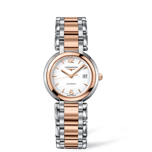 Longines L8.113.5.16.6 : PrimaLuna Automatic 30 Two Tone Pink Arabic