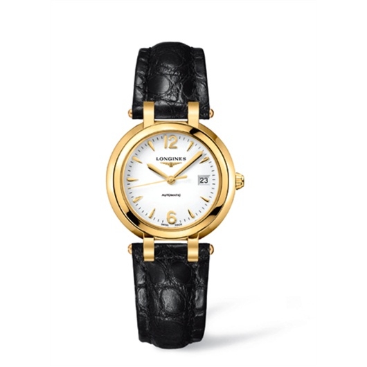 Longines L8.113.6.16.2 : PrimaLuna Automatic 30 Yellow Gold Strap Arabic
