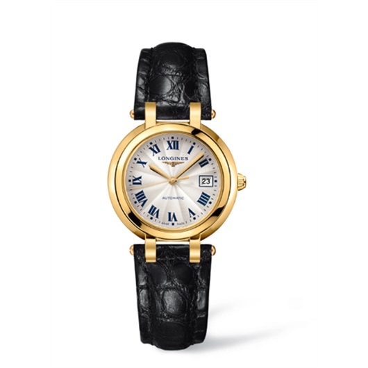 Longines L8.113.6.78.2 : PrimaLuna Automatic 30 Yellow Gold Leather