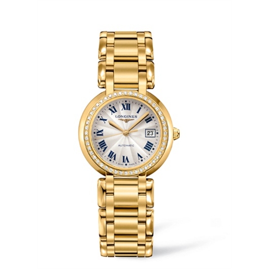 Longines L8.113.7.78.6 : PrimaLuna Automatic 30 Yellow Gold Diamond