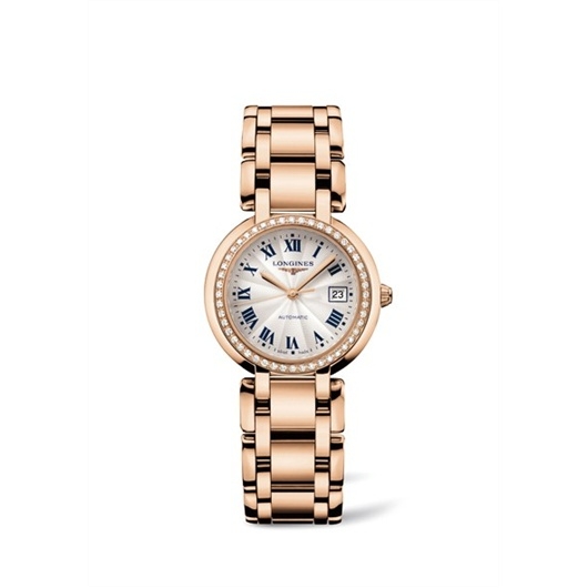 Longines L8.113.9.78.6 : PrimaLuna Automatic 30 Pink Gold Diamond