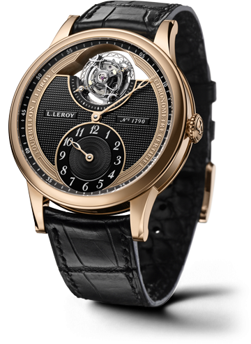 Leroy LL106/2 : Osmior Tourbillon Automatic Regulator Pink Black