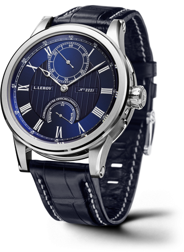 Leroy LL200/3 : Automatic Deck Chronometer White Gold Blue