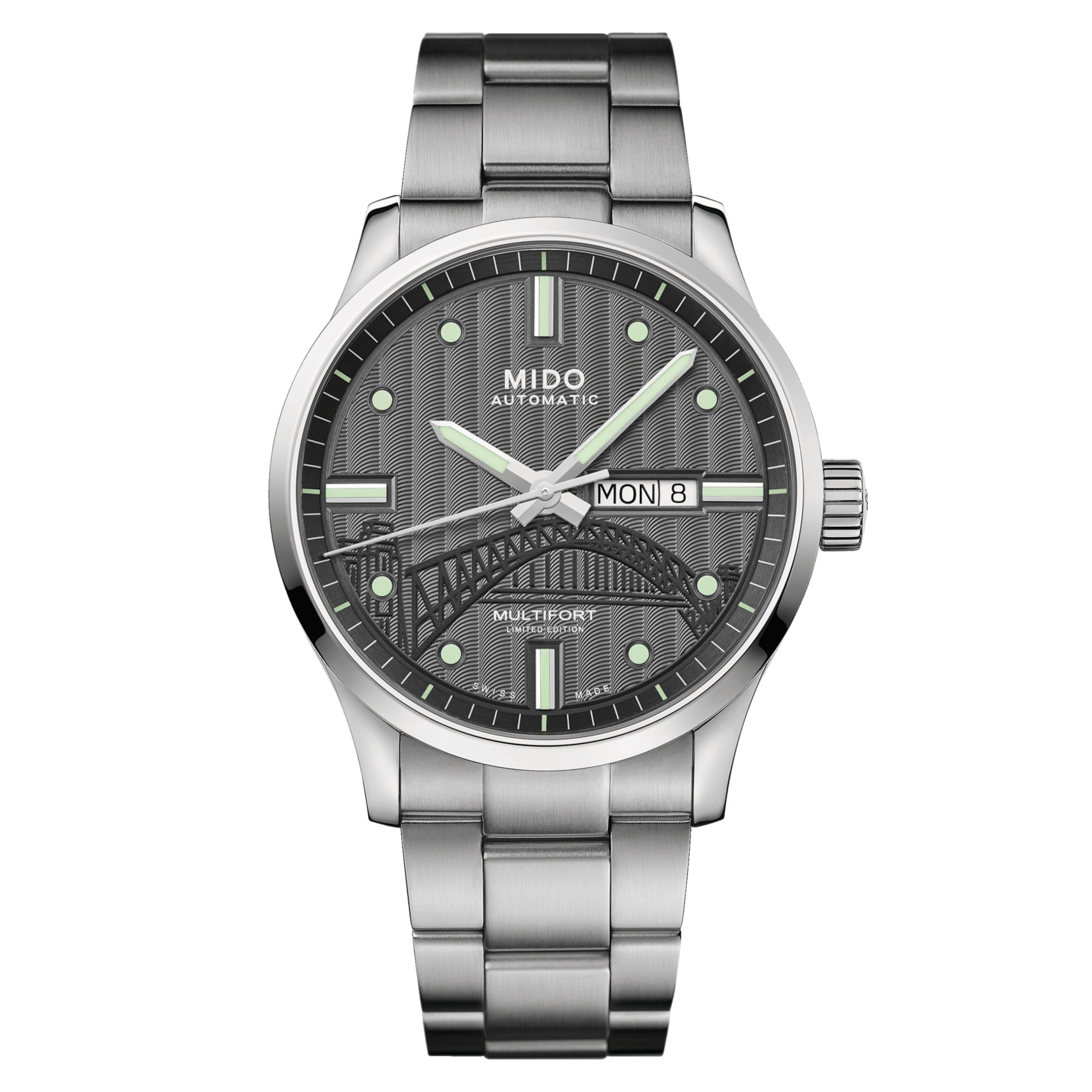 Mido M005.430.11.061.81 : Multifort Gent Stainless Steel / IBA