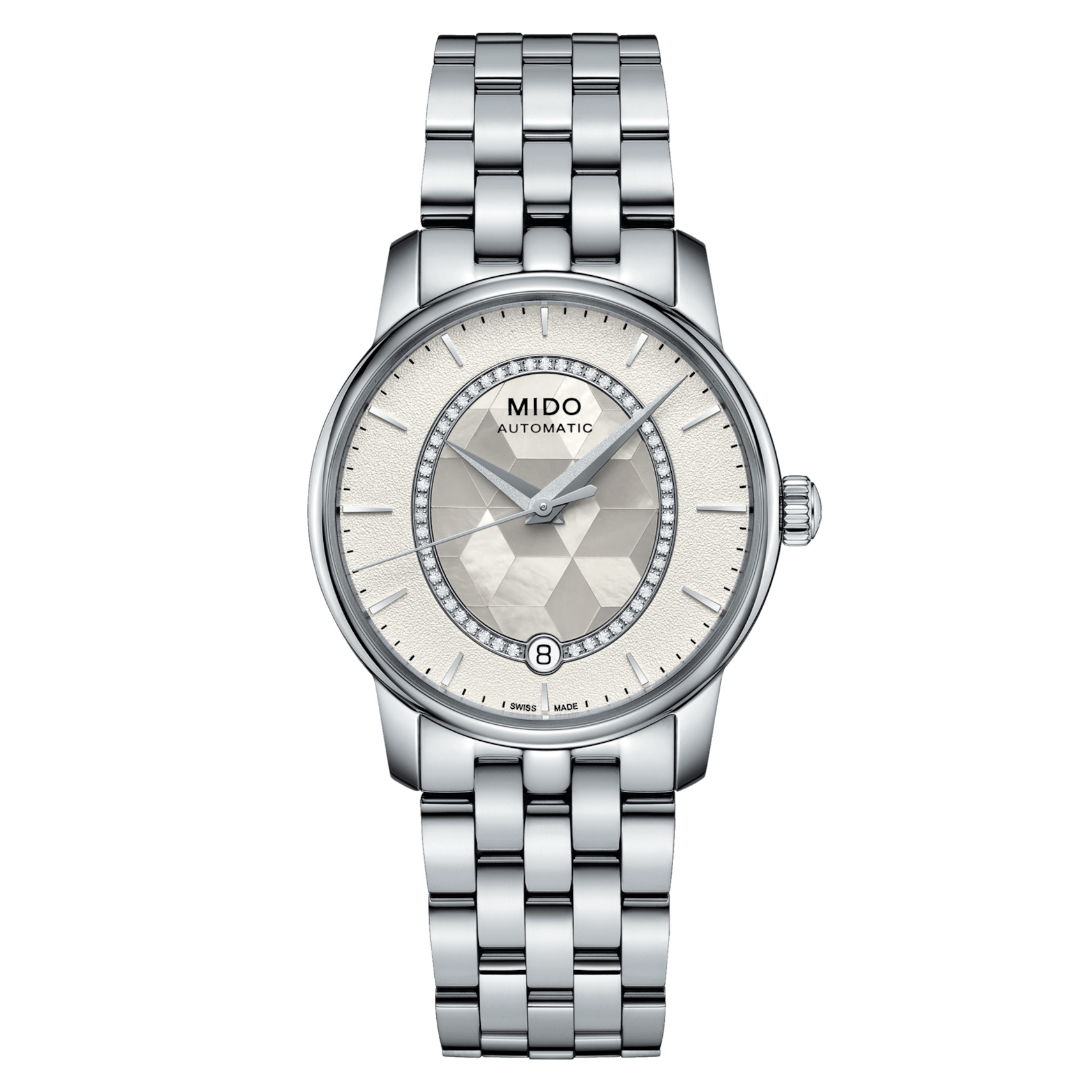 Mido M007.207.11.116.00 : Baroncelli Lady Prisma Stainless Steel / MOP