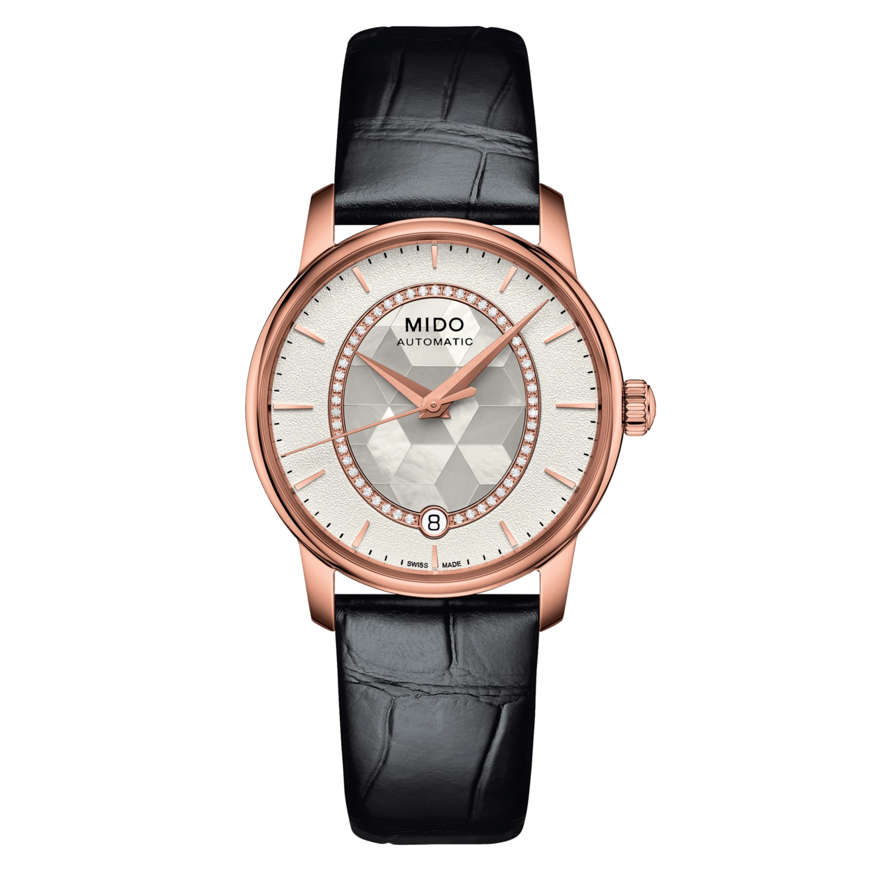 Mido M007.207.36.116.00 : Baroncelli Lady Prisma Rose Gold / MOP