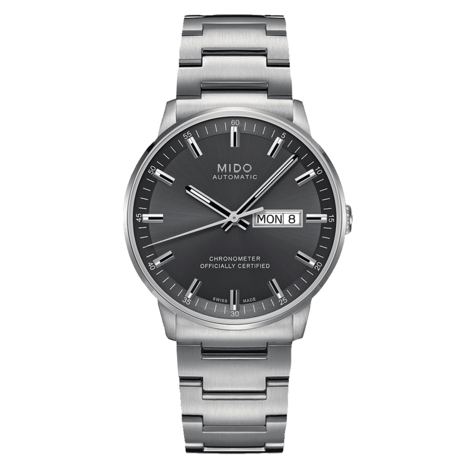 Mido M021.431.11.061.00 : Commander Chronometer Stainless Steel / Grey / Bracelet