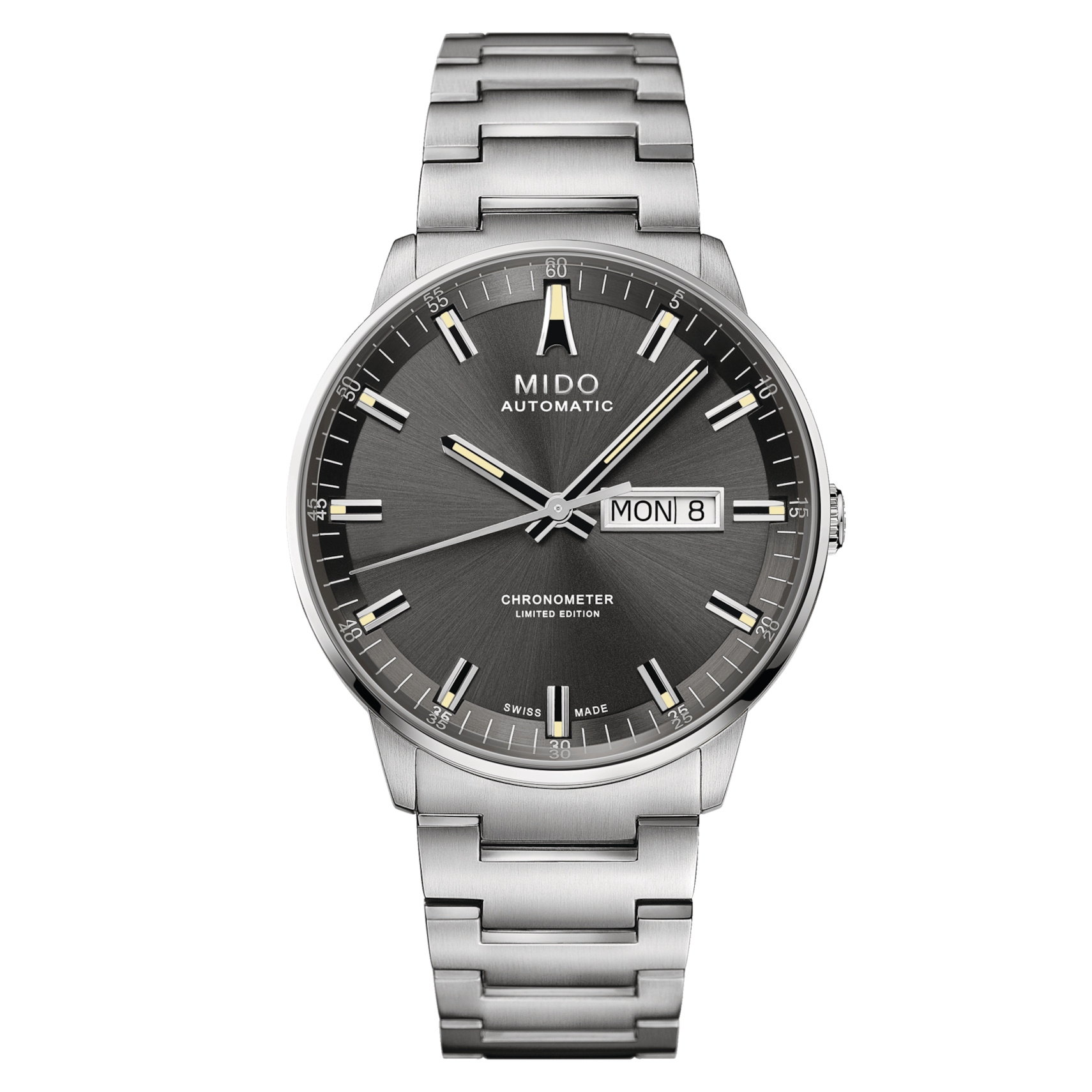 Mido M021.431.11.061.02 : Commander Chronometer Stainless Steel / Grey / IBA
